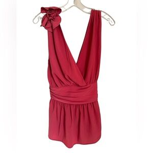 French Connection sleeveless top with wrap tie-back halter style. Size 12